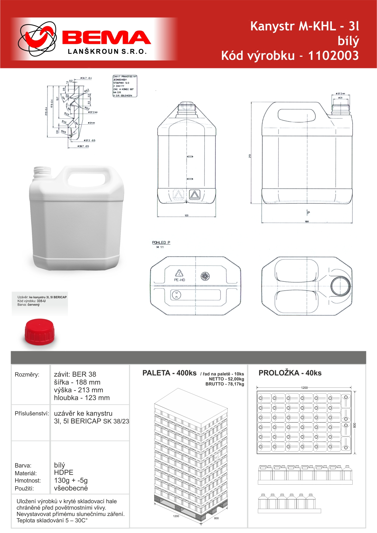 1102003 kanystr M-KHL 3l bílý 6-1-2025